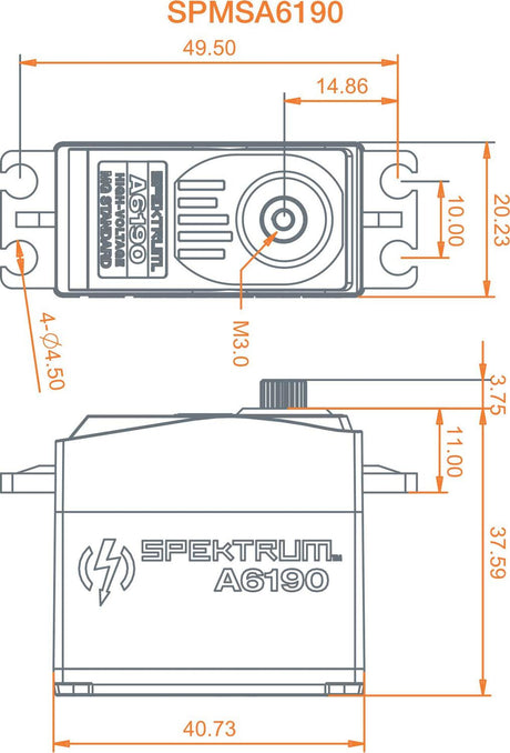 A6190 Standard Metal Gear HV Aircraft Servo
