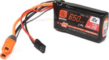 7.4V 650mAh 2S 15C Smart G2 Receiver LiPo Battery: IC3