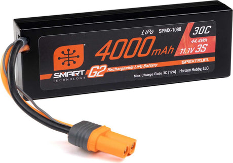 11.1V 4000mAh 3S 30C Smart G2 Hardcase LiPo Battery: IC5