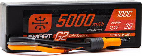 11.1V 5000mAh 3S 100C Smart G2 Hardcase LiPo Battery: IC5