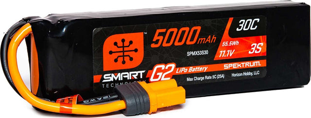 11.1V 5000mAh 3S 30C Smart G2 LiPo Battery: IC5