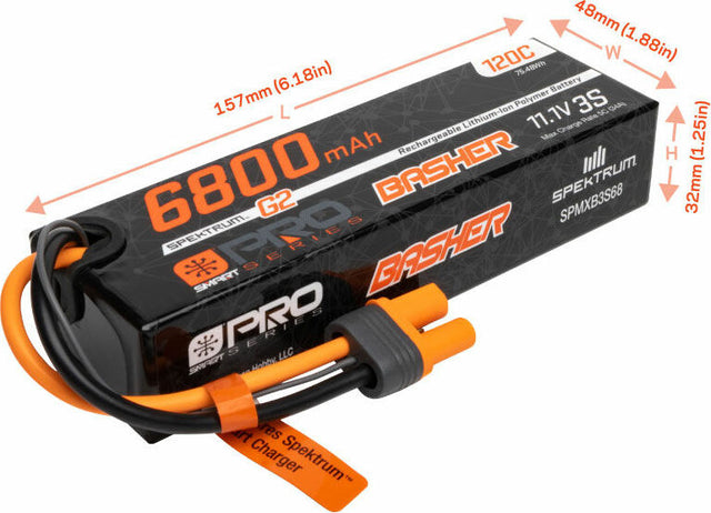 11.1V 6800mAh 3S 120C Smart G2 Pro Basher LiPo: IC5