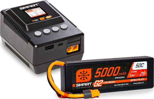 Smart Powerstage Surface Bundle: 5000mAh 2S LiPo Battery IC3 / S155 Charger