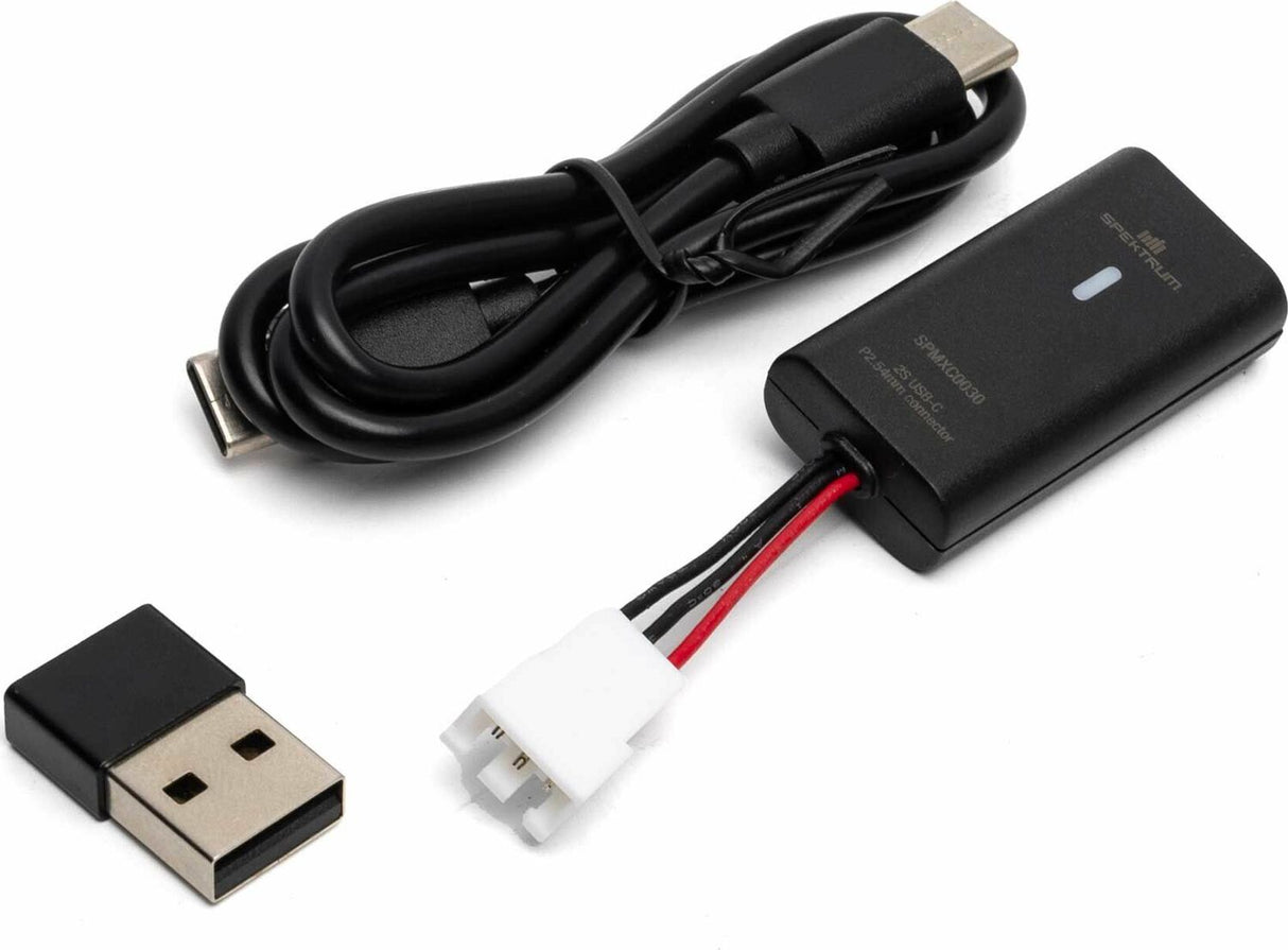 2S PH2.54 JST-XH 3-pin LiPo USB-C 500mAh Charger