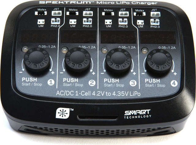 S44 Micro 4-port AC/DC 1S LiPo Smart Charger