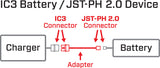 Adapter: IC3 Battery / JST-PH 2.0 Device