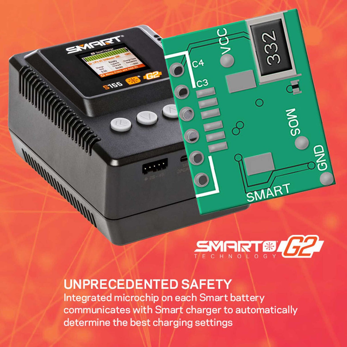 Smart Powerstage Air Bundle: G2 2200mAh 3S LiPo IC3 & S155 Charger