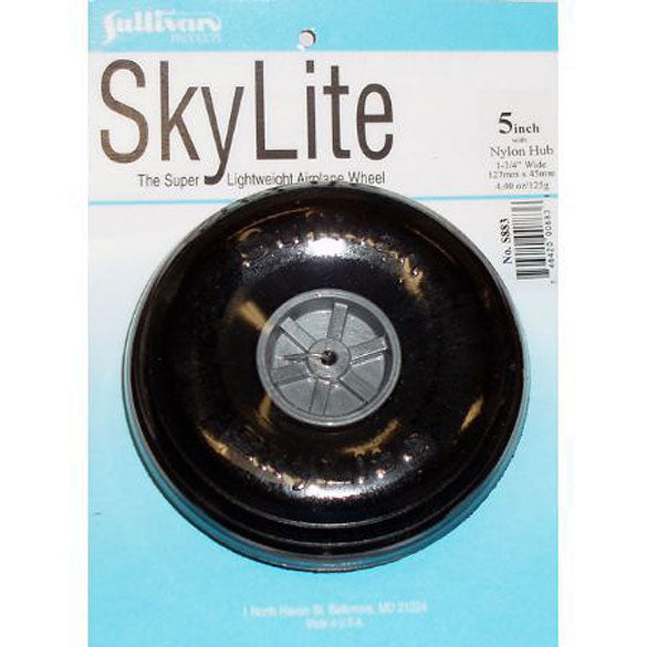 Skylite Wheel w/Tread 5" (1 wheel and tire included)
