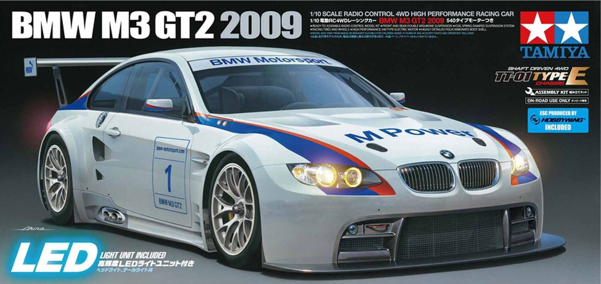 1/10 2009 BMW M3 GT2 TT-01 Type E 4WD On-Road High Performance Racing Car Kit, LIMITED EDITION