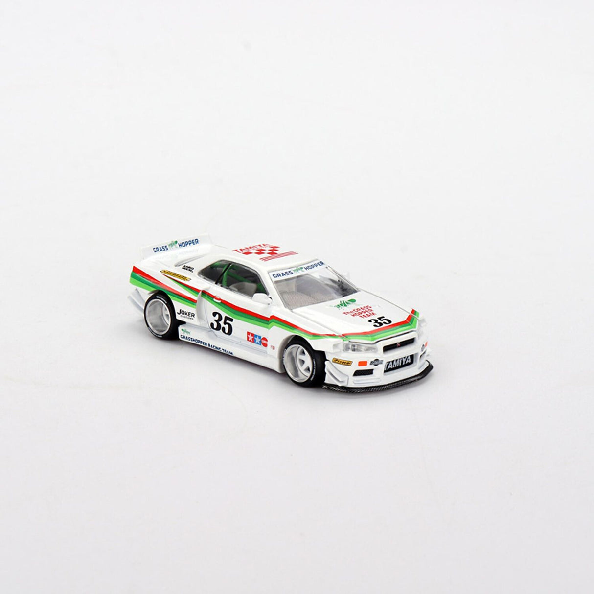 1/64 Kaido GT Nissan Skyline GT-R (R34) Tamiya X Kaido House “The Grasshopper” Diecast Model