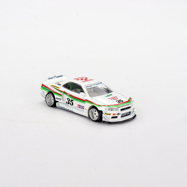 1/64 Kaido GT Nissan Skyline GT-R (R34) Tamiya X Kaido House “The Grasshopper” Diecast Model