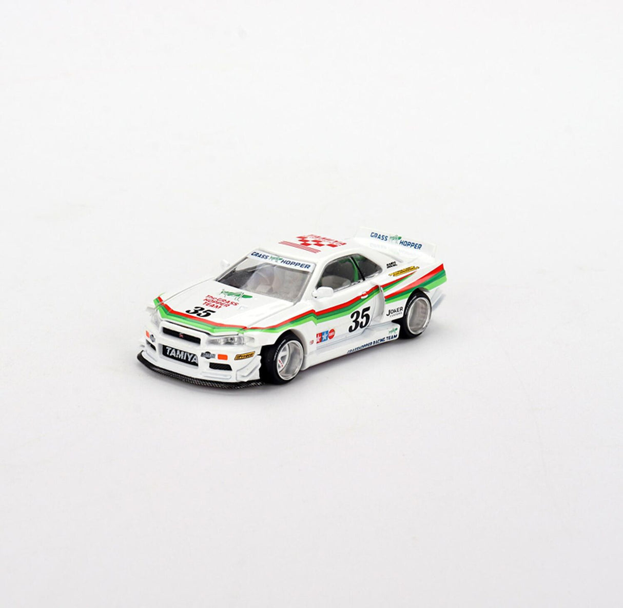 1/64 Kaido GT Nissan Skyline GT-R (R34) Tamiya X Kaido House “The Grasshopper” Diecast Model