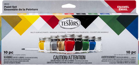 9 Bottle Enamel Paint Set, All Purpose