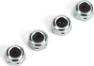 4-40 Nylon Insert Lock Nuts, Zinc Plated 4/pkg
