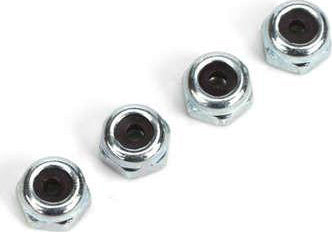 6-32 Nylon Insert Lock Nuts, Zinc Plated 4/pkg