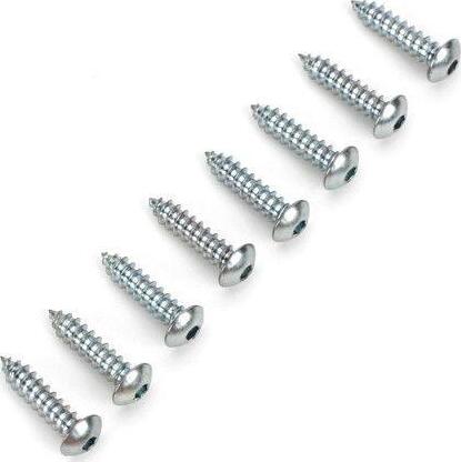 Button Head Sheet Metal Screws 2x3/8, 8/pkg