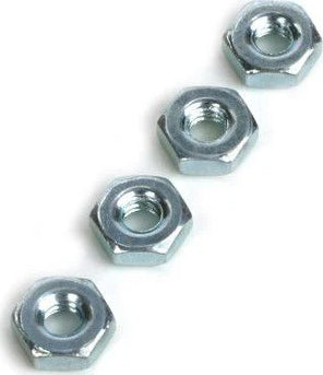10-32 Steel Hex Nuts, 4/pkg