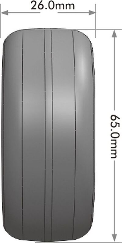 5 Spoke Bronze 1/10 Wheel Mounted Drift Tire, 2, 4, 6, 8