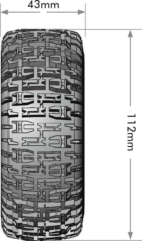 SC-Pioneer 1/10 Short Course Tires, Soft, 12, 14 & 17mm