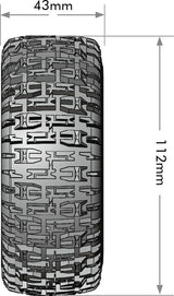 SC-Pioneer 1/10 Short Course Tires, Soft, 12, 14 & 17mm