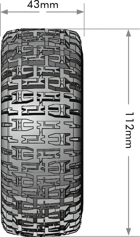 SC-Pioneer 1/10 Short Course Tires, Soft, 12, 14 & 17mm