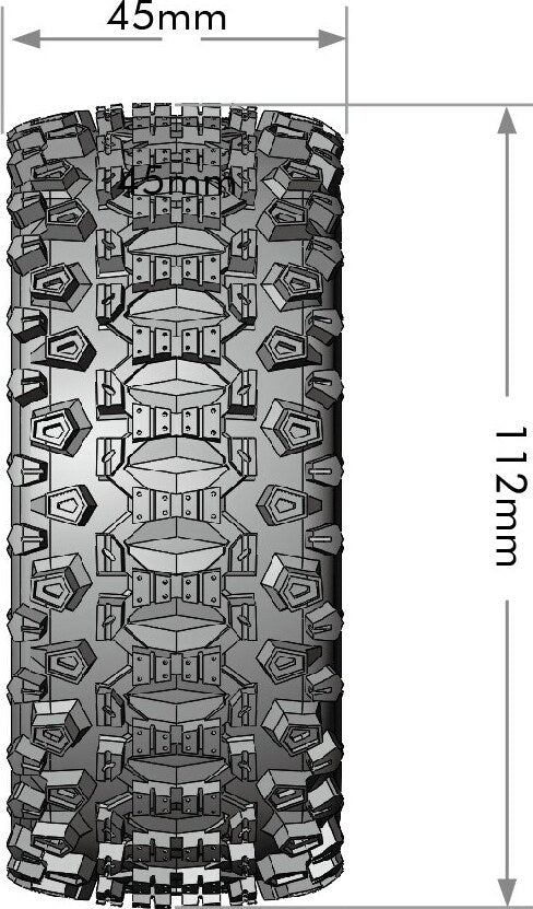 SC-Uphill 1/10 Short Course Tires, Soft, 12, 14 & 17mm