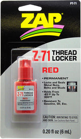 Zap Z-71 Red Thread Locker 0.2oz Bottle