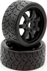 1/8 Gripper 42/100 Belted Mounted Tires 17mm Black