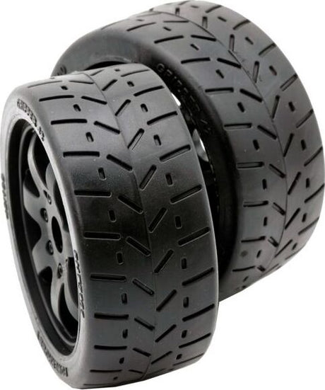 1/8 Gripper 42/100 Belted Mounted Tires 17mm Black