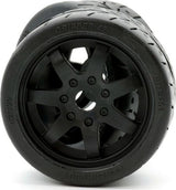 1/8 Gripper 42/100 Belted Mounted Tires 17mm Black