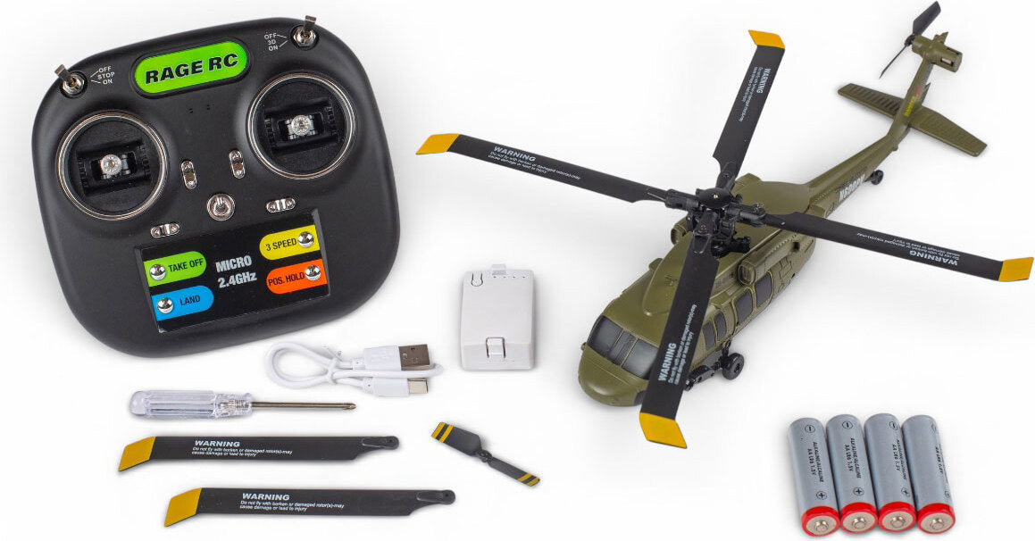 Hero-Copter BL, 4-Blade RTF Heli; Army