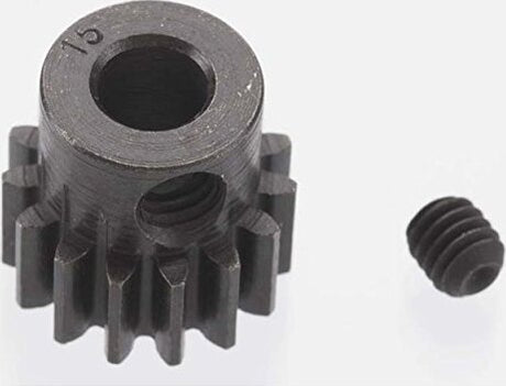 EXTRA HARD 15 TOOTH BLACKENED STEEL 32P PINION 5M/M