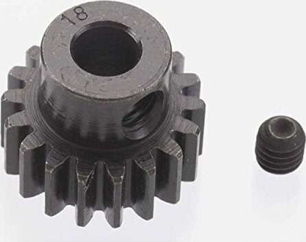 EXTRA HARD 18 TOOTH BLACKENED STEEL 32P PINION 5M/M