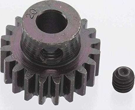EXTRA HARD 20 TOOTH BLACKENED STEEL 32P PINION 5M/M