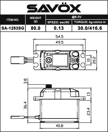 Coreless Metal Case Digital Servo .13/416 @6V