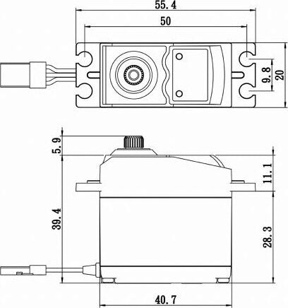Standard Digital Servo 0.19sec / 145oz @ 6.0V