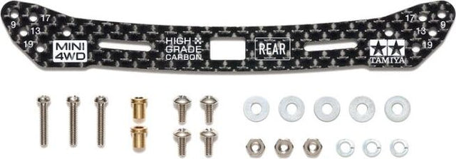 JR HG Carbon Wide Rear Plate, 2mm Sliding Dampers