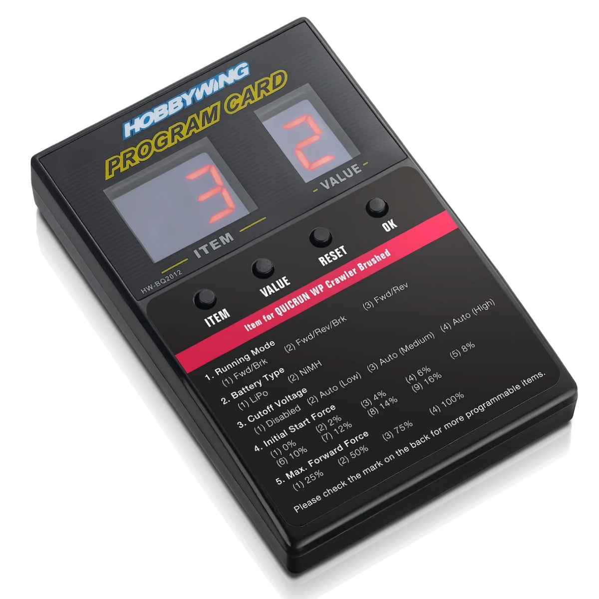 LED Program Card - General Use