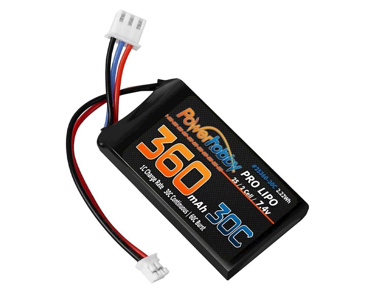 360mAh 2S 30C LiPo Battery: