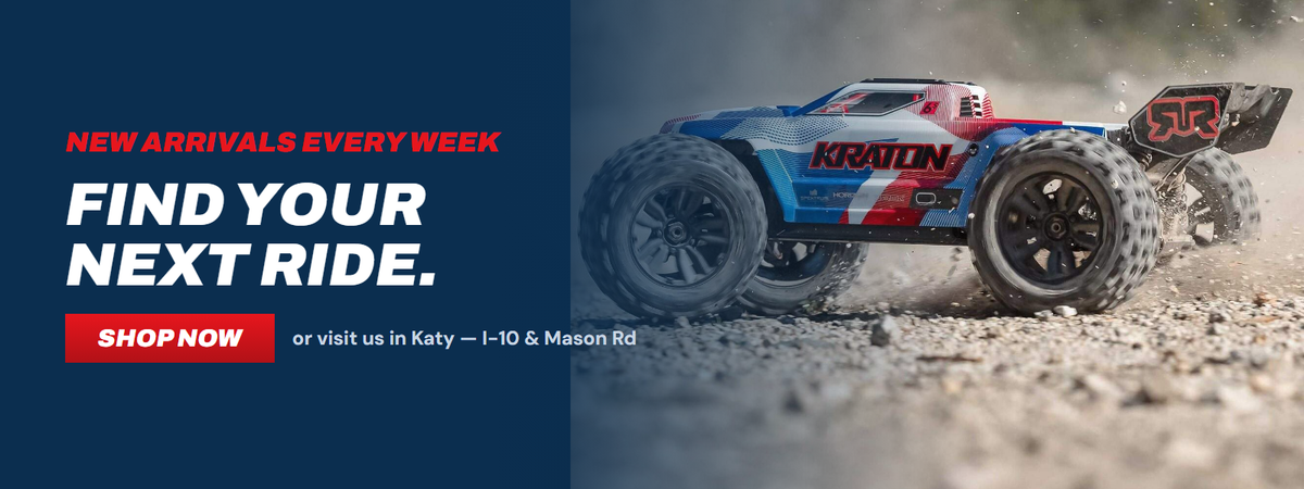 Find your next ride — new arrivals every week at RC Hobby Pros, Katy TX